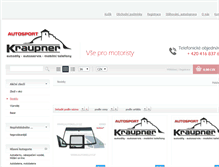 Tablet Screenshot of kraupner-auto.cz